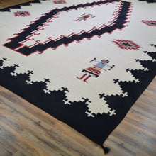 Load image into Gallery viewer, Hand-Woven Reversible Southwestern Design Handmade Wool Rug (Size 10.2 X 14.0) Cwral-10293