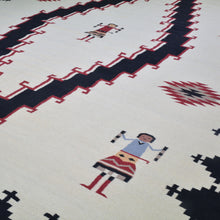 Load image into Gallery viewer, Hand-Woven Reversible Southwestern Design Handmade Wool Rug (Size 10.2 X 14.0) Cwral-10293