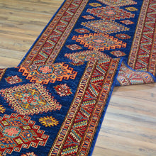 Load image into Gallery viewer, Hand-Knotted Fine Super Kazak Handmade 100% Wool Rug (Size 2.9 X 19.6) Cwral-4560