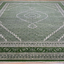 Load image into Gallery viewer, Hand-Knotted Oriental Traditional Wool & Silk Green Handmade Rug (Size 9.1 X 11.10) Brral-5445