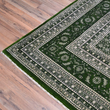 Load image into Gallery viewer, Hand-Knotted Oriental Traditional Wool & Silk Green Handmade Rug (Size 9.1 X 11.10) Brral-5445