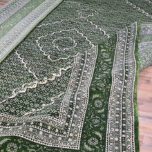 Load image into Gallery viewer, Hand-Knotted Oriental Traditional Wool & Silk Green Handmade Rug (Size 9.1 X 11.10) Brral-5445