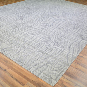 Hand-Knotted Oriental Modern Contemporary Handmade Wool Rug (Size 9.2 X 12.4) Cwral-5478