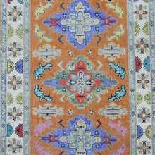 Load image into Gallery viewer, Hand-Knotted Handmade Geometric Design Wool Rug (Size 4.0 X 5.4) Cwral-7455