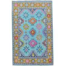 Load image into Gallery viewer, Hand-Knotted Handmade Geometric Design Wool Rug (Size 3.10 X 6.0) Cwral-7458