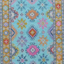Load image into Gallery viewer, Hand-Knotted Handmade Geometric Design Wool Rug (Size 3.10 X 6.0) Cwral-7458