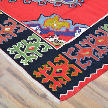 Load image into Gallery viewer, Hand-Woven Reversible Turkish Bessarabian Kilim Handmade Wool Rug (Size 7.2 X 10.5) Cwral-10083