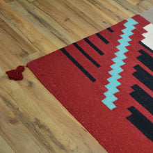 Load image into Gallery viewer, Hand-Woven Reversible Southwestern Design Kilim Handmade Wool Rug (Size 9.9 X 13.10) Cwral-10089