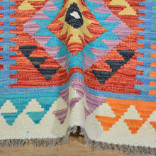 Load image into Gallery viewer, Hand-Woven Reversible Momana Kilim Handmade Wool Rug (Size 2.6 X 16.1) Cwral-10098