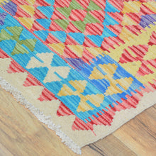 Load image into Gallery viewer, Hand-Woven Reversible Momana Kilim Handmade Wool Rug (Size 2.3 X 6.4) Cwral-10101