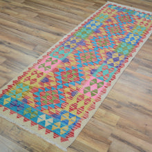 Load image into Gallery viewer, Hand-Woven Reversible Momana Kilim Handmade Wool Rug (Size 2.3 X 6.4) Cwral-10101