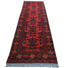 Load image into Gallery viewer, Hand-Knotted Traditional Afghan Tribal Turkoman Wool Oriental Rug (Size 2.6 X 9.9) Cwral-10107