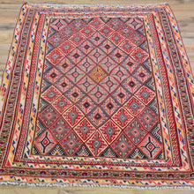 Load image into Gallery viewer, Multi-Weave Tribal Mashwani Sumak Handmade Geometric Design Rug (Size 2.10 X 4.0) Cwral-10116