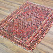 Load image into Gallery viewer, Multi-Weave Tribal Mashwani Sumak Handmade Geometric Design Rug (Size 2.10 X 4.0) Cwral-10116