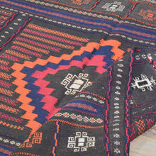 Load image into Gallery viewer, Hand-Woven Afghan Tribal Kilim Oriental Handmade Sumak Wool Rug (Size 5.0 X 5.0) Cwral-10122