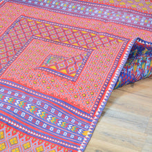 Load image into Gallery viewer, Hand-Woven Moroccan Tribal Sumak Oriental Handmade Wool Rug (Size 3.11 X 7.10) Cwral-10125