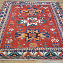 Load image into Gallery viewer, Hand-Woven Tribal Sumak Traditional Oriental Handmade Wool Rug (Size 4.11 X 6.2) Cwral-10134