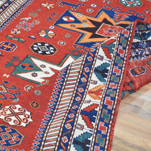 Load image into Gallery viewer, Hand-Woven Tribal Sumak Traditional Oriental Handmade Wool Rug (Size 4.11 X 6.2) Cwral-10134