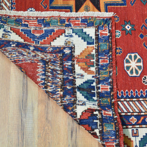 Hand-Woven Tribal Sumak Traditional Oriental Handmade Wool Rug (Size 4.11 X 6.2) Cwral-10134