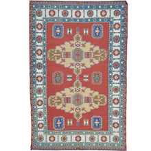 Load image into Gallery viewer, Hand-Woven Tribal Sumak Traditional Oriental Handmade Wool Rug (Size 4.11 X 7.4) Cwral-10137