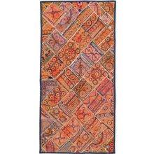 Load image into Gallery viewer, Hand-Stitch Wedding Dresses Oriental Patchwork Chakla Wall Hanging (Size 2.5 X 4.8) Cwral-10143