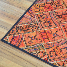 Load image into Gallery viewer, Hand-Stitch Wedding Dresses Oriental Patchwork Chakla Wall Hanging (Size 2.5 X 4.8) Cwral-10143