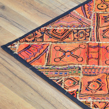 Load image into Gallery viewer, Hand-Stitch Wedding Dresses Oriental Patchwork Chakla Wall Hanging (Size 2.5 X 4.8) Cwral-10143