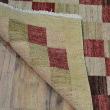 Load image into Gallery viewer, Hand-Knotted Peshawar Gabbeh Checker Design Oriental Handmade Rug (Size 2.6X9.7) Cwral-10155