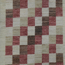 Load image into Gallery viewer, Hand-Knotted Peshawar Gabbeh Checker Design Oriental Handmade Rug (Size 2.6X9.7) Cwral-10155