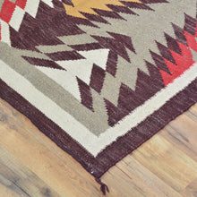 Load image into Gallery viewer, Hand-Woven Reversible Southwestern Design Handmade Wool Kilim (Size 3.0 X 9.7) Cwral-10359