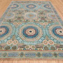 Load image into Gallery viewer, Hand-Knotted Traditional Mumluk Design Wool &amp; Silk Oriental Rug (Size 9.9 X 14.0) Cwral-10386