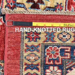 Hand-Knotted Caucasian Kazak Design Wool Oriental Handmade Rug (Size 12.1 X 16.0) Cwral-10398