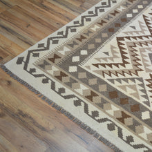 Load image into Gallery viewer, Hand-Woven Reversible Momana Kilim Handmade Oriental Wool Rug (Size 9.10 X 13.3) Cwral-10503