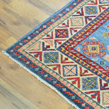 Load image into Gallery viewer, Hand-Knotted Caucasian Design Kazak Wool Handmade Rug (Size 4.0 X 5.9) Cwral-10611