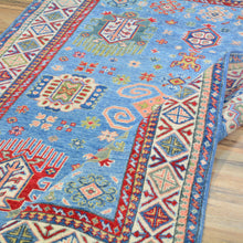 Load image into Gallery viewer, Hand-Knotted Caucasian Design Kazak Wool Handmade Rug (Size 4.0 X 5.9) Cwral-10611