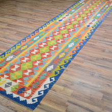 Load image into Gallery viewer, Hand-Woven Reversible Momana Kilim Handmade Wool Rug (Size 2.10 X 13.1) Cwral-10656