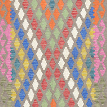 Load image into Gallery viewer, Hand-Woven Reversible Momana Kilim Handmade Wool Rug (Size 2.11 X 9.5) Cwral-10677