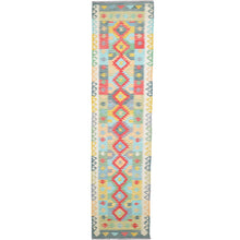 Load image into Gallery viewer, Hand-Woven Reversible Momana Kilim Handmade Wool Rug (Size 2.8 X 10.3) Cwral-10683