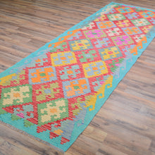 Load image into Gallery viewer, Hand-Woven Reversible Momana Kilim Handmade Wool Rug (Size 3.2 X 9.7) Cwral-10692