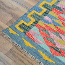 Load image into Gallery viewer, Hand-Woven Reversible Momana Kilim Handmade Wool Rug (Size 2.7 X 8.3) Cwral-10704