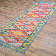Load image into Gallery viewer, Hand-Woven Reversible Momana Kilim Handmade Wool Rug (Size 2.7 X 8.3) Cwral-10704
