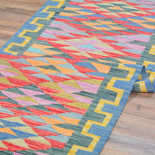 Load image into Gallery viewer, Hand-Woven Reversible Momana Kilim Handmade Wool Rug (Size 2.7 X 8.3) Cwral-10704
