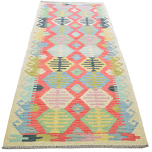 Load image into Gallery viewer, Hand-Woven Reversible Momana Kilim Handmade Wool Rug (Size 2.8 X 7.11) Cwral-10707