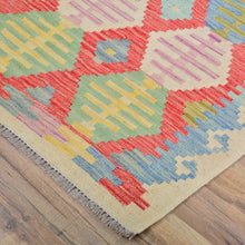 Load image into Gallery viewer, Hand-Woven Reversible Momana Kilim Handmade Wool Rug (Size 2.8 X 7.11) Cwral-10707