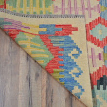 Load image into Gallery viewer, Hand-Woven Reversible Momana Kilim Handmade Wool Rug (Size 2.8 X 7.11) Cwral-10707
