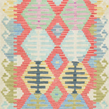 Load image into Gallery viewer, Hand-Woven Reversible Momana Kilim Handmade Wool Rug (Size 2.8 X 7.11) Cwral-10707