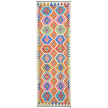 Load image into Gallery viewer, Hand-Woven Reversible Momana Kilim Handmade Wool Rug (Size 2.9 X 8.1) Cwral-10713