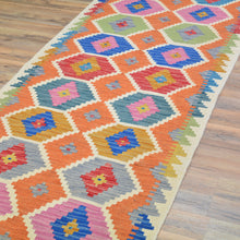 Load image into Gallery viewer, Hand-Woven Reversible Momana Kilim Handmade Wool Rug (Size 2.9 X 8.1) Cwral-10713