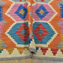 Load image into Gallery viewer, Hand-Woven Reversible Momana Kilim Handmade Wool Rug (Size 2.9 X 8.1) Cwral-10713