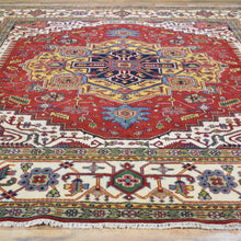 Load image into Gallery viewer, Hand-Knotted Square Heriz Design Traditional Handmade Wool Rug (Size 9.10 X 9.10) Cwral-2733